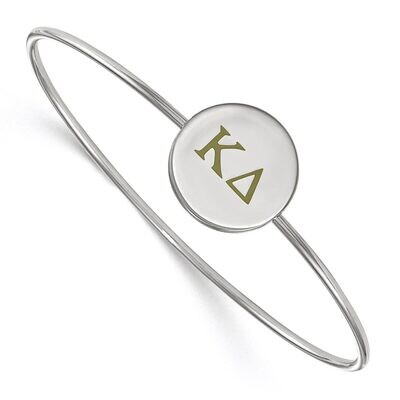 Kappa Delta Enameled Slip-on Bangle Sterling Silver SS023KD-7, MPN: SS023KD-7, 886774604077