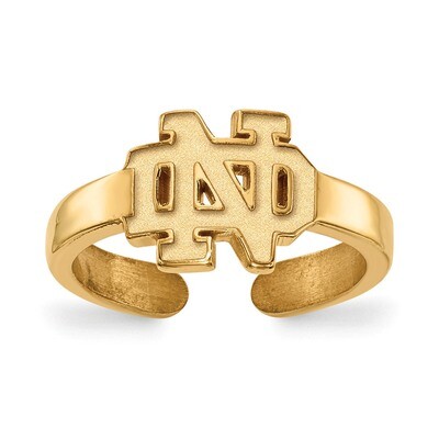 University of Notre Dame Toe Ring Gold-plated Sterling Silver GP028UND, MPN: GP028UND, 191101123931