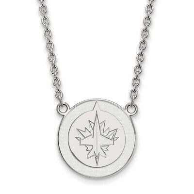 Winnipeg Jets Large Pendant with Chain Necklace Sterling Silver SS014JTS-18, MPN: SS014JTS-18, 8867…