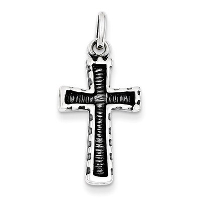 Cross Pendant Antiqued Sterling Silver QC5269, MPN: QC5269, 883957912677