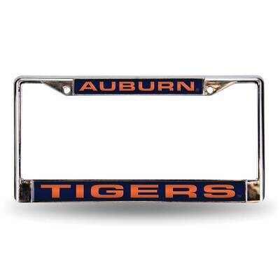 Collegiate Auburn Blue Laser Chrome Car License Plate Frame GC6968, MPN: GC6968, 94746403645