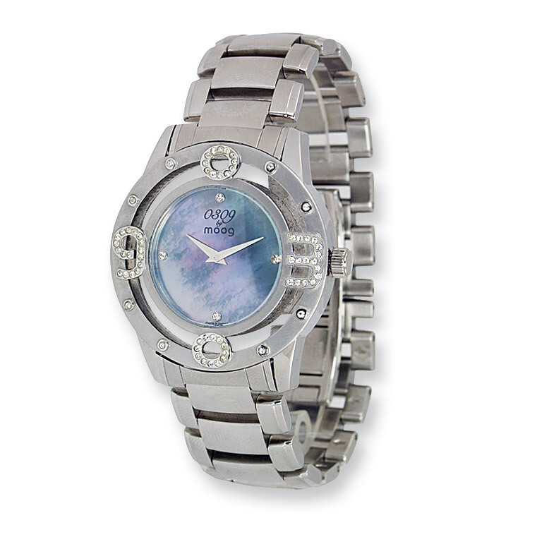 Moog Mother of Pearl Dial Stainless Stl Watch - Fashionista