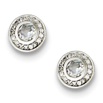 Post Earrings Sterling Silver Diamond QE9592, MPN: QE9592, 883957540399