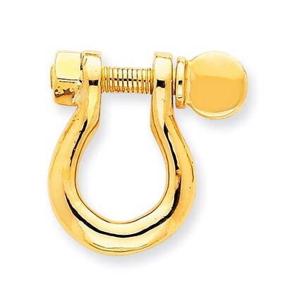 Large Shackle Link Pendant 14k Gold K3084, MPN: K3084, 637218117857