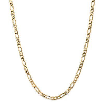 26 Inch 5.35mm Semi-Solid Figaro Chain 14k Gold BC95-26, MPN: BC95-26, 191101107467