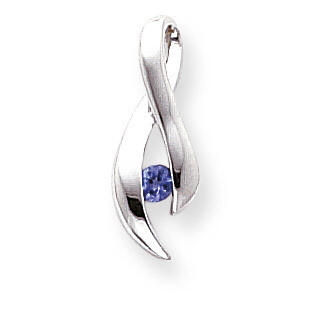 3mm Tanzanite Pendant 14k White Gold XP951T, MPN: XP951T, 883957211961