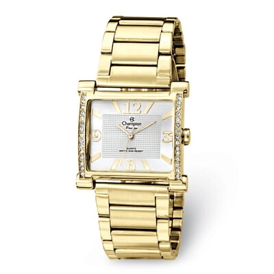 Champion Passion Gold-tone Crystal Bezel Square Dial Watch  XWA5586, MPN: XWA5586, 191101880179