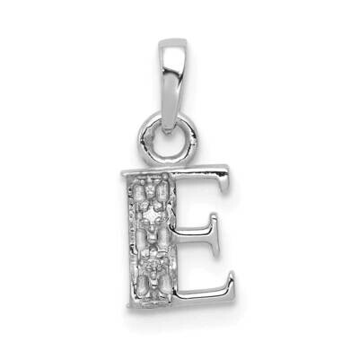 Initial E Charm 10k White Gold 10YC251E, MPN: 10YC251E,