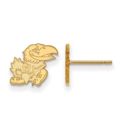 University of Kansas x-Small Post Earring 14k Yellow Gold 4Y055UKS, MPN: 4Y055UKS, 886774885001