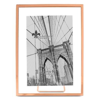 4 x 6 Inch Garett Copper-tone Metal Float Picture Frame GM22236, MPN: GM22236, 751148075138