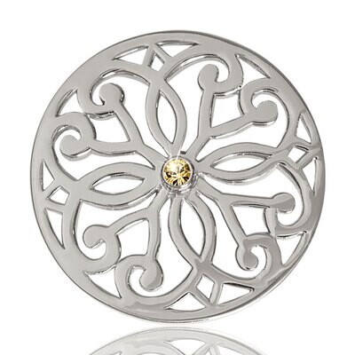 Nikki Lissoni Baroque Fantasy Silver Plated 33mm Coin C1040SM02, MPN: C1040SM02, 8718627461273