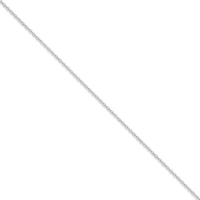 2.4mm Cable Chain 16 Inch 14k White Gold PEN211-16, MPN: PEN211-16, 886774104249
