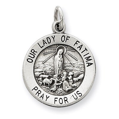 Our Lady of Fatima Medal Sterling Silver QC5580, MPN: QC5580, 191101183263