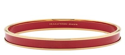 Halcyon Days 6mm Red Gold Small Bangle Bracelet PBPLA0606GS, MPN: PBPLA0606GS,