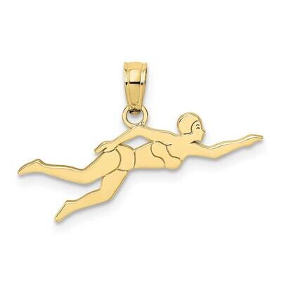 Female Swimmer Charm 10k Gold 10C3535, MPN: 10C3535,