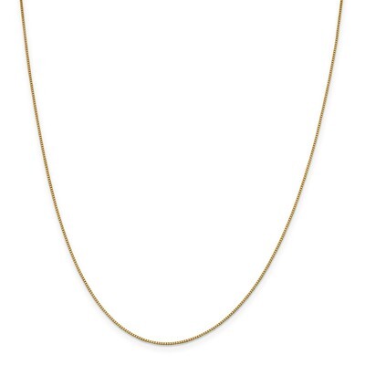 Leslie&#39;s .80mm Box Chain 18 Inch 18k Gold HB-18LP19-18, MPN: 18LP19-18, 191101177620