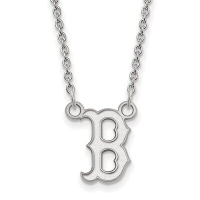 Boston Red Sox Small Pendant with Necklace Sterling Silver SS059RSO-18, MPN: SS059RSO-18, 886774631…