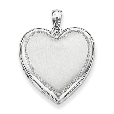 Heart Locket Sterling Silver Rhodium-plated QLS635, MPN: QLS635, 191101390944