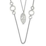 Leaf Double Strand 25.5 Inch Necklace Stainless Steel Polished SRN2997-25.5, MPN: SRN2997-25.5, 191…