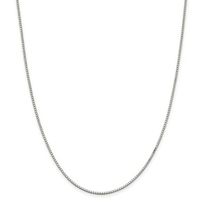 22 Inch 1.5mm Box Chain Sterling Silver QBX028-22, MPN: QBX028-22, 191101924347
