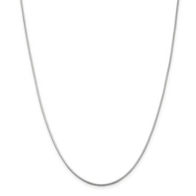1.0mm Round Snake Chain Sterling Silver QSNL030-18, MPN: QSNL035, 886774114545
