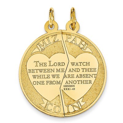 Mizpah Charm 14k Gold XR433, MPN: XR433, 883957986371