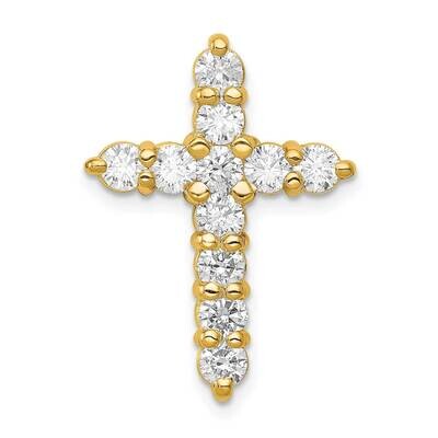 Aa 1.25Ct. Diamond Cross Chain Slide 14k Gold AA Diamond PM4953-125-YA, MPN: PM4953-125-YA, 8839577…