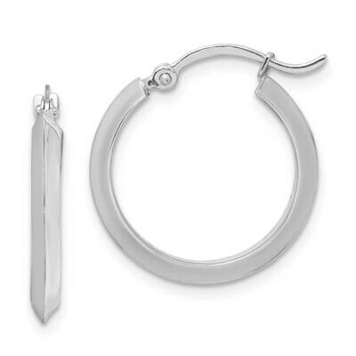 Hoop Earrings 14k White Gold Polished TF1629W, MPN: TF1629W, 883957969718
