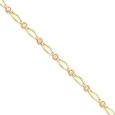 2.7mm Diamond Tennis Bracelet Mounting 14k Gold X789, MPN: X789,
