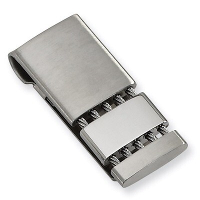 Brushed and Polished Money Clip - Stainless Steel SRM105 by Chisel, MPN: SRM105, 883957009483