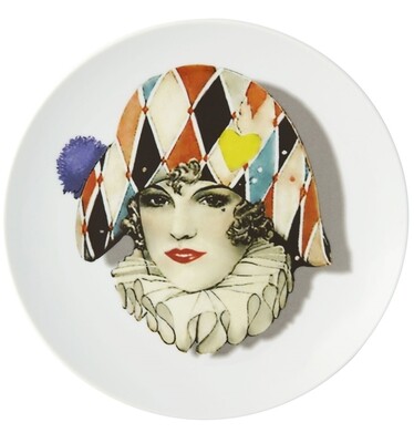 Vista Alegre Christian Lacroix Love Who You Want Dessert Plate Miss Harlequin, MPN: 21121373,