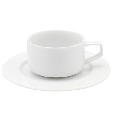 Vista Alegre Silk Road Wh Coffee Cup &amp; Saucer 13 Cl, MPN: 21111824,