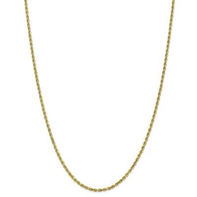 2.25mm Diamond-Cut Rope Chain Anklet 10 Inch 10k Gold 10K018-10, MPN: 10K018-10, 191101567971