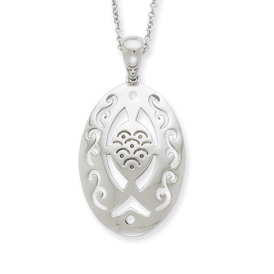 Praying and Believing With You 18 Inch Necklace Sterling Silver QSX387