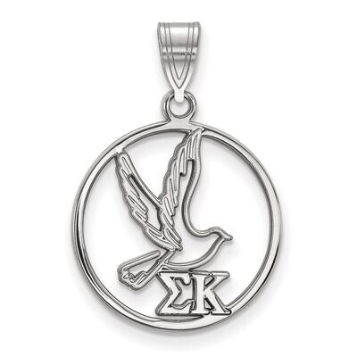 Sigma Kappa Small Circle Pendant Sterling Silver SS041SKP, MPN: SS041SKP, 886774608808