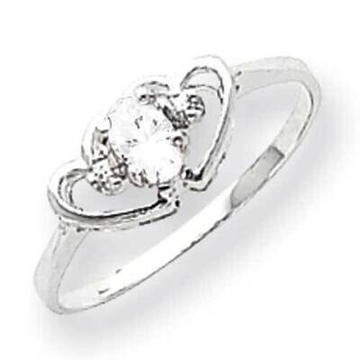 5x3mm Oval Cubic ZirconiDiamond Ring 14k White Gold X9719CZ_AA, MPN: X9719CZ_AA, 883957640358