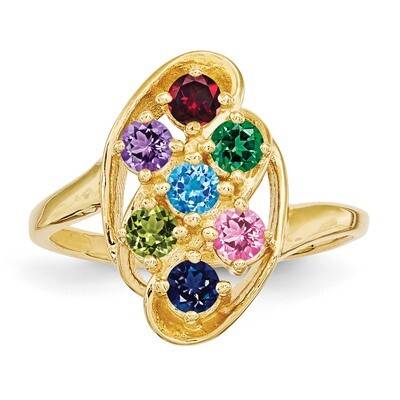 14k Yellow Gold Ring Family &amp; Mother XMR3/7GY, MPN: XMR3_7, 191101538728
