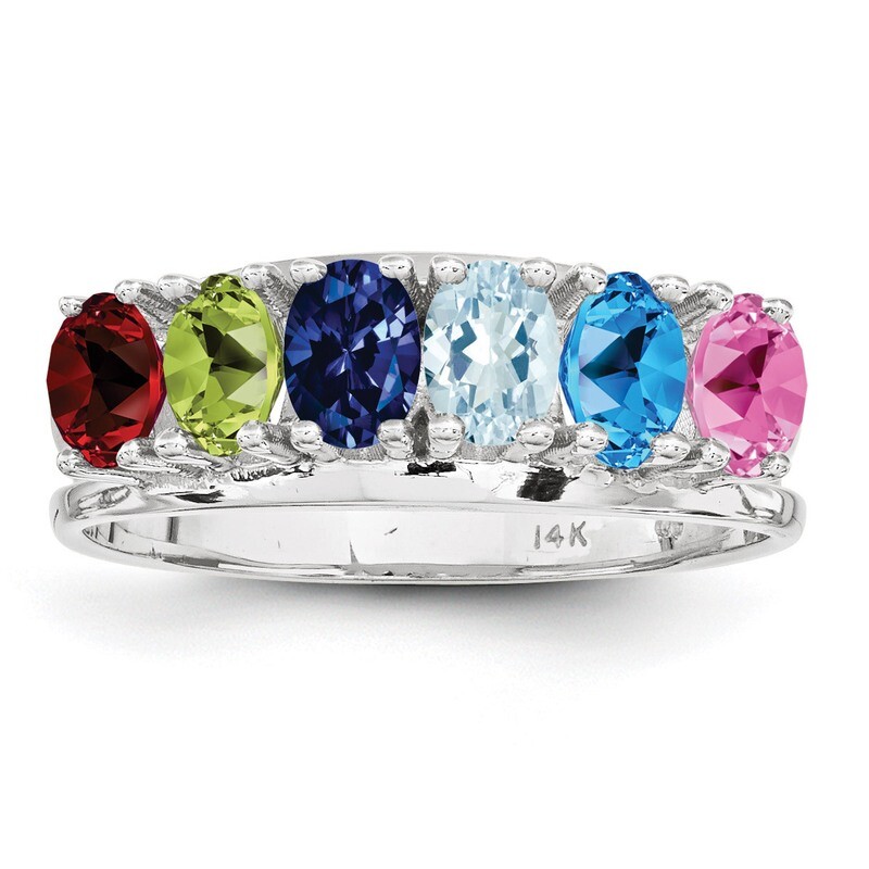 6 Birthstones Mother&#39;s Ring Sterling Silver XMR2/6SS, MPN: XMR2/6SS, 883957865614