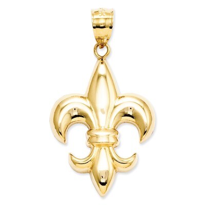 Medium Fleur-De-Lis Pendant 14k Gold K2760, MPN: K2760, 637218133079