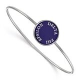 Delta Phi Epsilon Enameled Slip-on Bangle Sterling Silver SS022DPH-7, MPN: SS022DPH-7, 886774603773