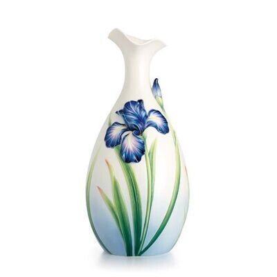 Franz Porcelain Eloquent Iris Flower Mid Size Vase FZ02493, MPN: FZ02493, 810524017329