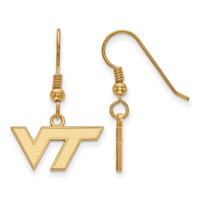 Virginia Tech x-Small Dangle Earring Wire Gold-plated Silver GP006VTE, MPN: GP006VTE, 886774904368
