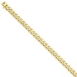 8.75mm Hand-polished Rounded Curb Chain 9 Inch 14k Gold LK125-9, MPN: LK125-9, 191101180293