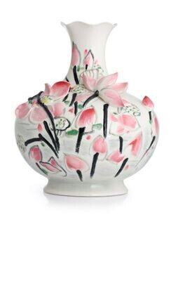 Franz Porcelain Sun Reflection In Lotus Pond Vase Limited Edition 588 FZ02835, MPN: FZ02835,