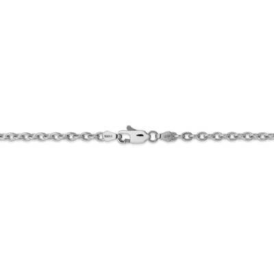 30 Inch 3.2mm Cable Chain 14k White Gold PEN212-30, MPN: PEN212-30, 886774587929