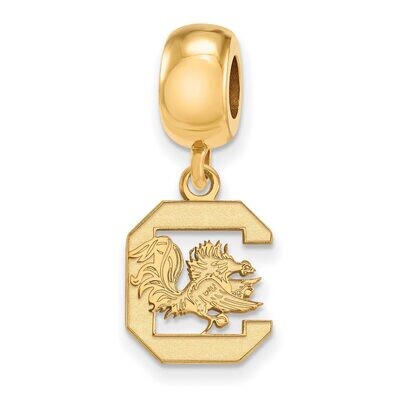University of South Carolina Bead Charm Small Dangle Gold-plated Silver GP036USO, MPN: GP036USO, 88…