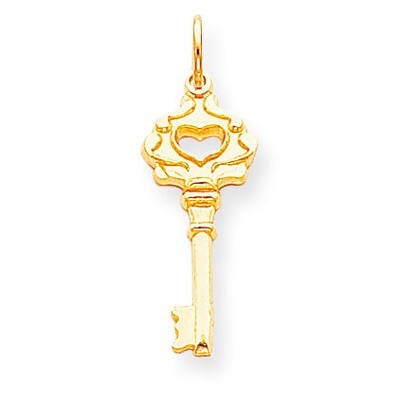 Solid Key Charm 10k Gold 10C418, MPN: 10C418, 886774084510