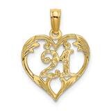 21 Inside Heart Charm 14k Gold K8288, MPN: K8288, 63721804555