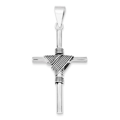 Cross Pendant Antiqued Sterling Silver QC6608, MPN: QC6608, 883957546841