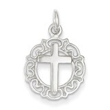 Circle &amp; Cross Pendant Sterling Silver QC7403, MPN: QC7403, 191101184864